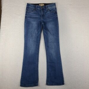 Democracy Jeans Womens 6 Blue Ab Technology Boot Cut Dark Wash Denim